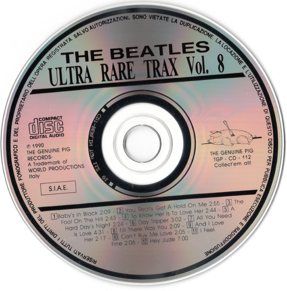 CD【ULTRA RARE TRAX Vol.8 (1990年製）】Beatles ビートルズ_画像6