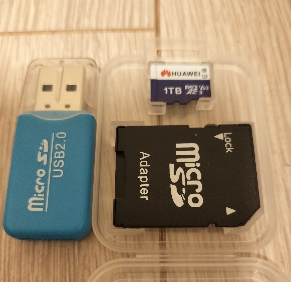 大容量　1TBマイクロSDカード　MICRO SD カード　アダプター　USBカードリーダー付き　microSDカード_画像3
