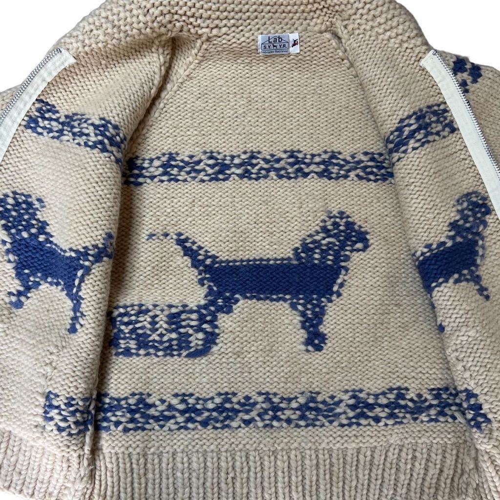 即決 Labrador Retriever L カナダ製 カウチンセーター 即決 Labrador Retriever L カナダ製 カウチンセーター