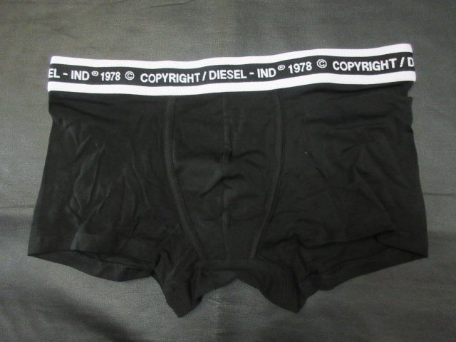 本物正規◆DIESEL ディーゼル◆3P ボクサーブリーフ COTTON STRETCH 黒■M■黒/白 DAMIENT新品 3枚セット_画像4