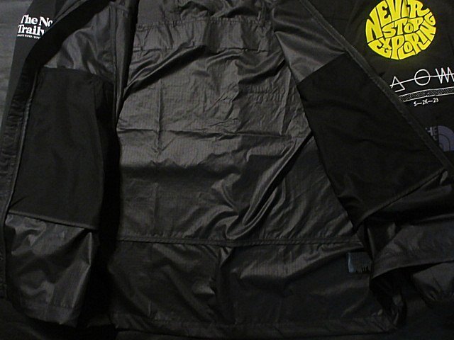 本物正規◆ノースフェイス◆軽量 マウンテンパーカー Trailwear■XL■黒■TW WIND WHSTL JKT■新品/アメリカ限定/WINDWALL/前後ビッグロゴ_画像7