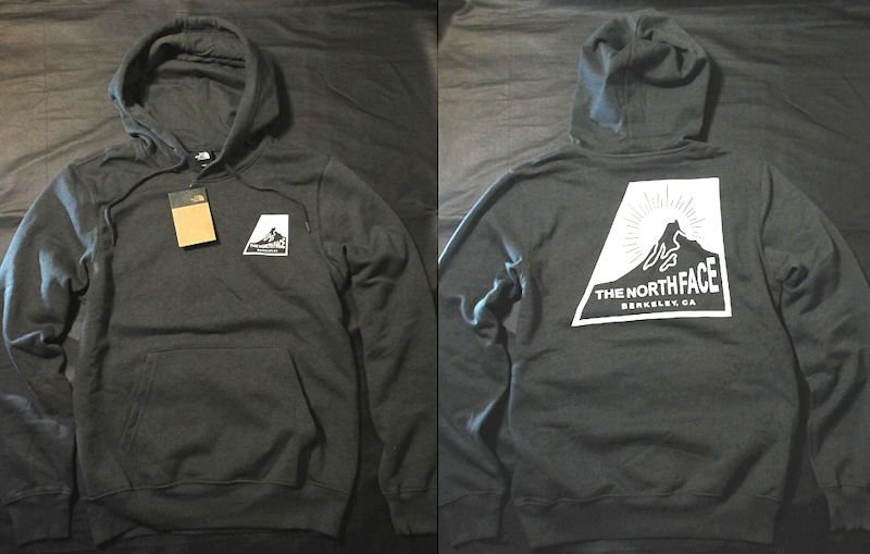 本物正規◆ノースフェイス◆スウェットパーカー GRAPHIC HDIE■S■薄黒 DARK GREY HTHR■新品/アメリカ限定/DYZ/裏地起毛