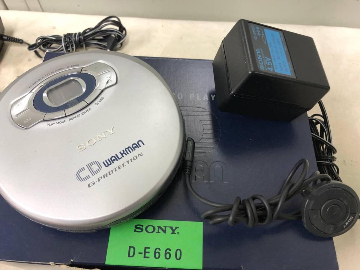 （127）CDプレーヤー 4個 まとめ売り SONY ソニー WALKMAN D-E305 D-365 D-E660 Qriom YPCD-100 _画像6
