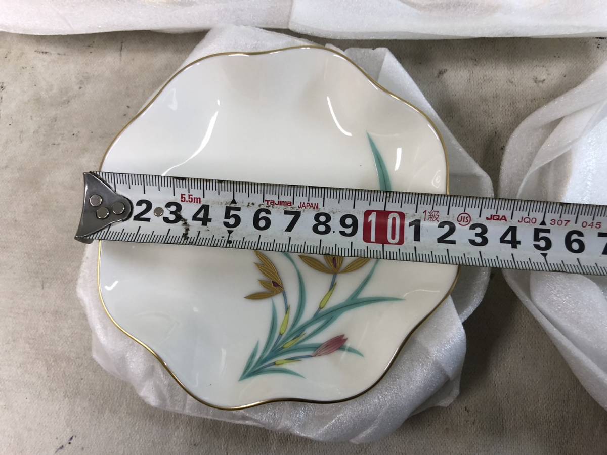 （163）未使用 香蘭社 小皿 約12㎝ 5枚セット 蘭の香 銘々皿 お皿 食器_画像5
