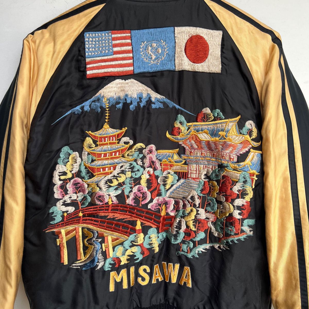 東洋 2008スカジャン わんぱくデニス× MISAWA 五重の塔 日本庭園 東洋 2008スカジャン わんぱくデニス× MISAWA 五重の塔 日本庭園