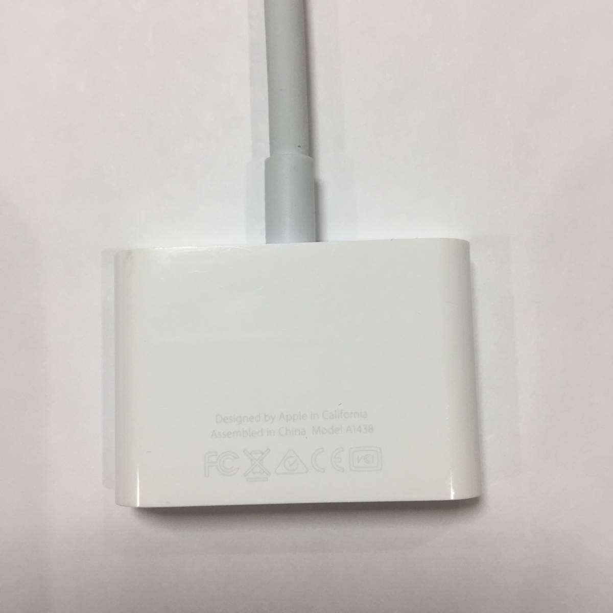 【新品HDMIケーブル付】Apple 純正 Lightning Digital avアダプタ MD826AM/A A1438①_画像5