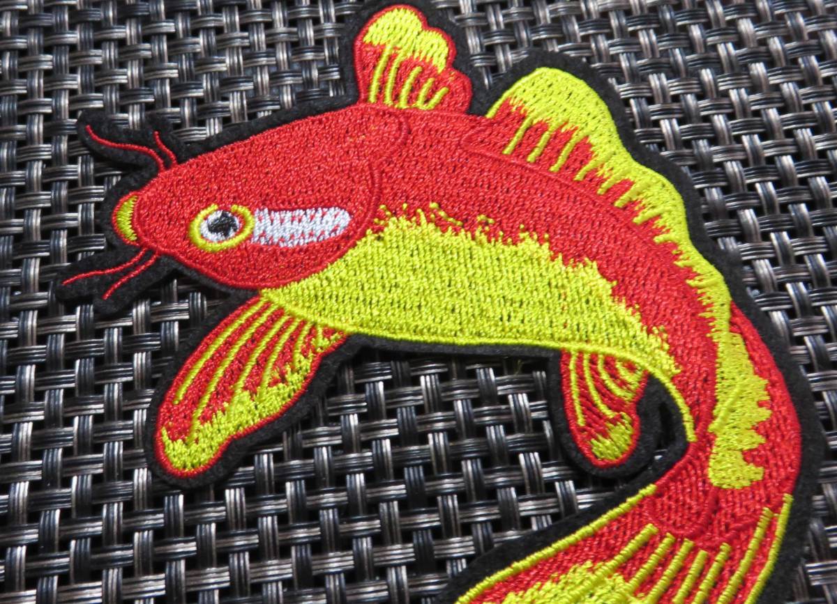 標準JPEG左泳赤黄鯉■『開運』激渋 CARP カープ 鯉 刺繍ワッペン◇ファッション■洋服・衣類・衣服DIY■素敵■《開運　ラッキーアイテム》 _画像5