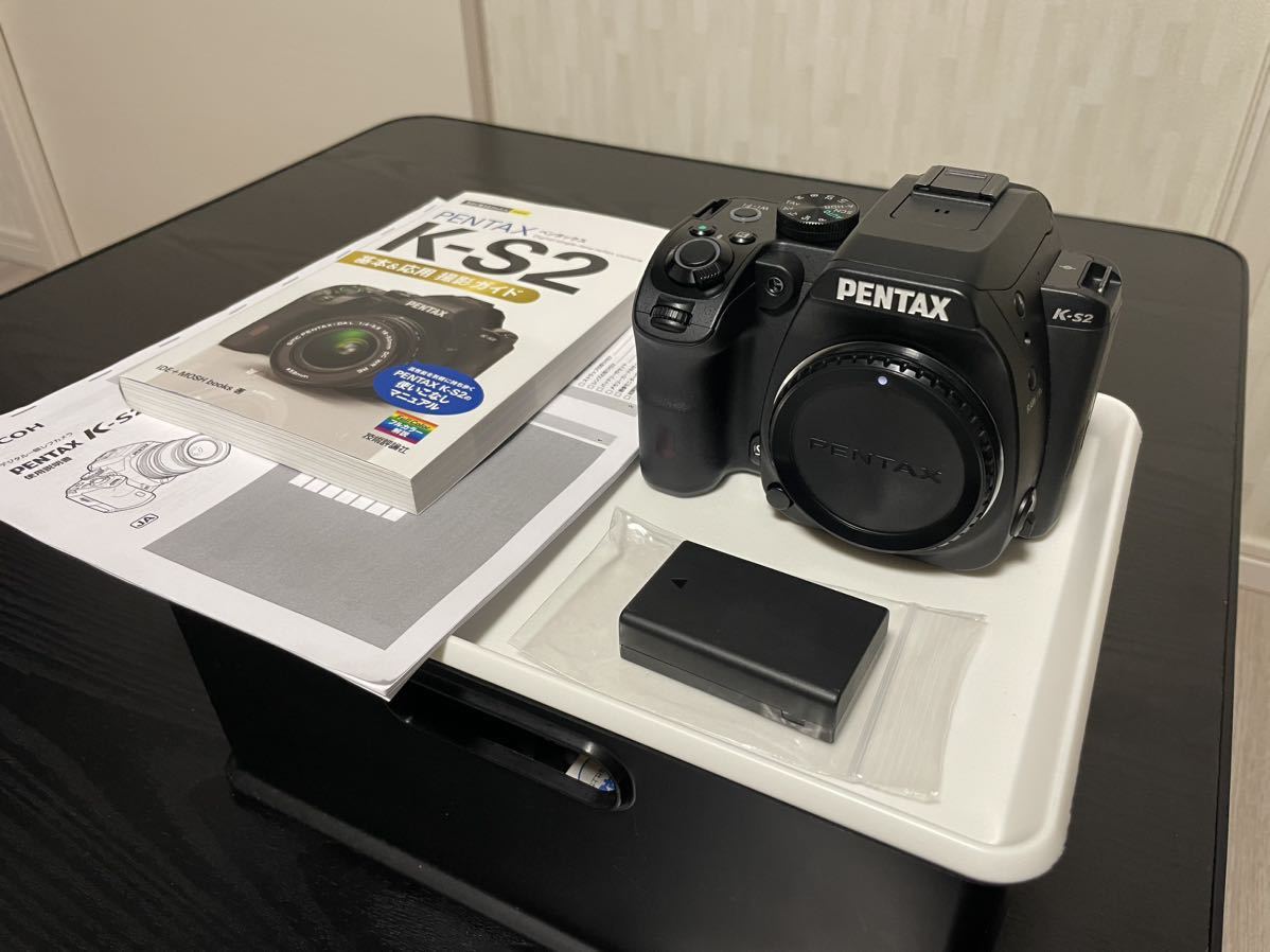 PENTAX K-S2 本体、純正バッテリー(D-LI109)、撮影ガイド本、取扱説明書(コピー)付属　超美品_画像1