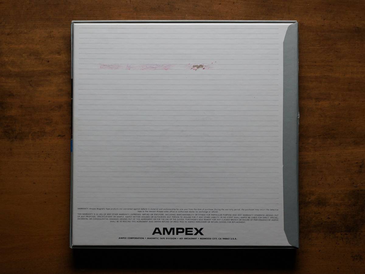 Used★2TR38cm【Ampex 478 Low Print Mastering Audio Tape】1/4”× 2500ft★Back Coated 1.5 mil★10號オープンリール 原文:Used★2TR38cm【Ampex 478 Low Print Mastering Audio Tape】1/4”× 2500ft★Back Coated 1.5 mil★10号オープンリール