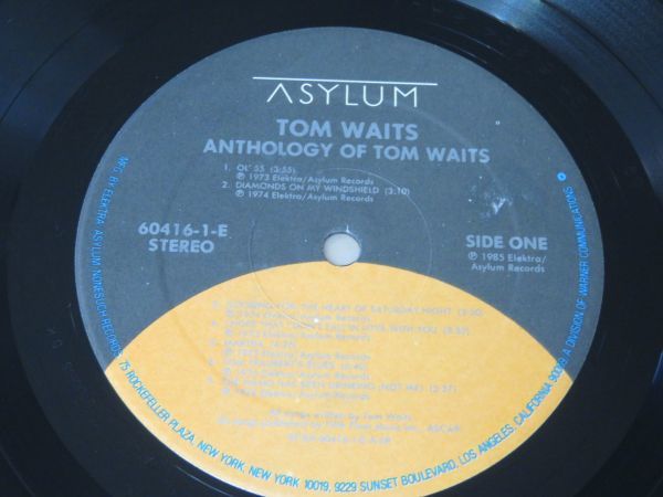 US盤★Anthology Of Tom Waits / トム・ウェイツ（Tom Waits）★LP_画像3