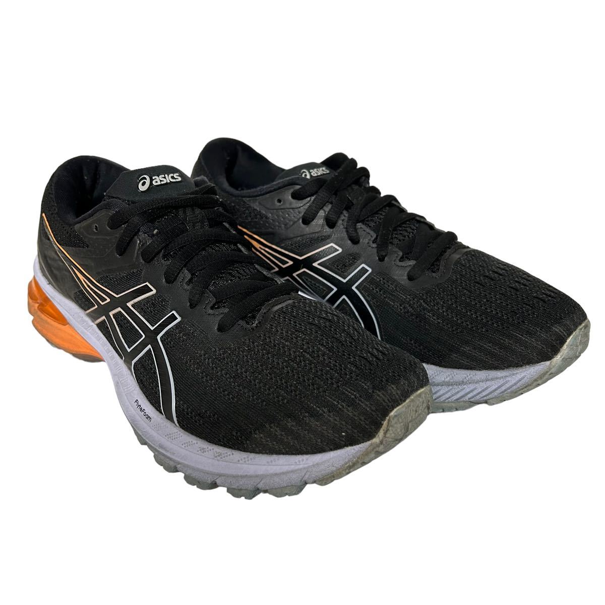 BA278 ASICS アシックス GT2000 レディース ランニングシューズ スニーカー US6.5 23.5cm ブラック グレー メッシュ_画像8