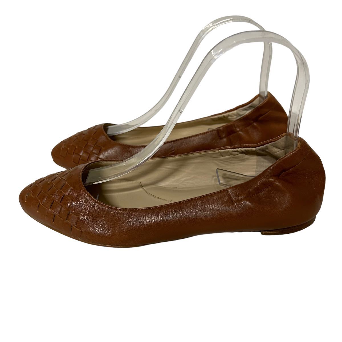 BA627 COLE HAAN Cole Haan Grand series lady's pumps 6B approximately 23cm Brown leather 