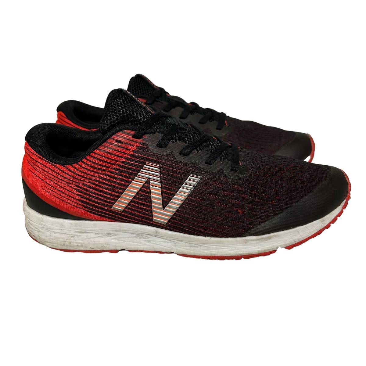 BA803 newbalance ニューバランス MFLSHCR4 メンズ スニーカー US8 26cm ブラック レッド メッシュ_画像3