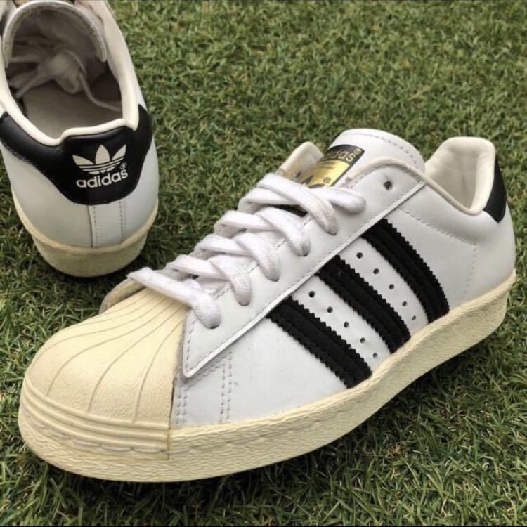 美品22.5 adidas SS80S アディダス スーパースター80s D8