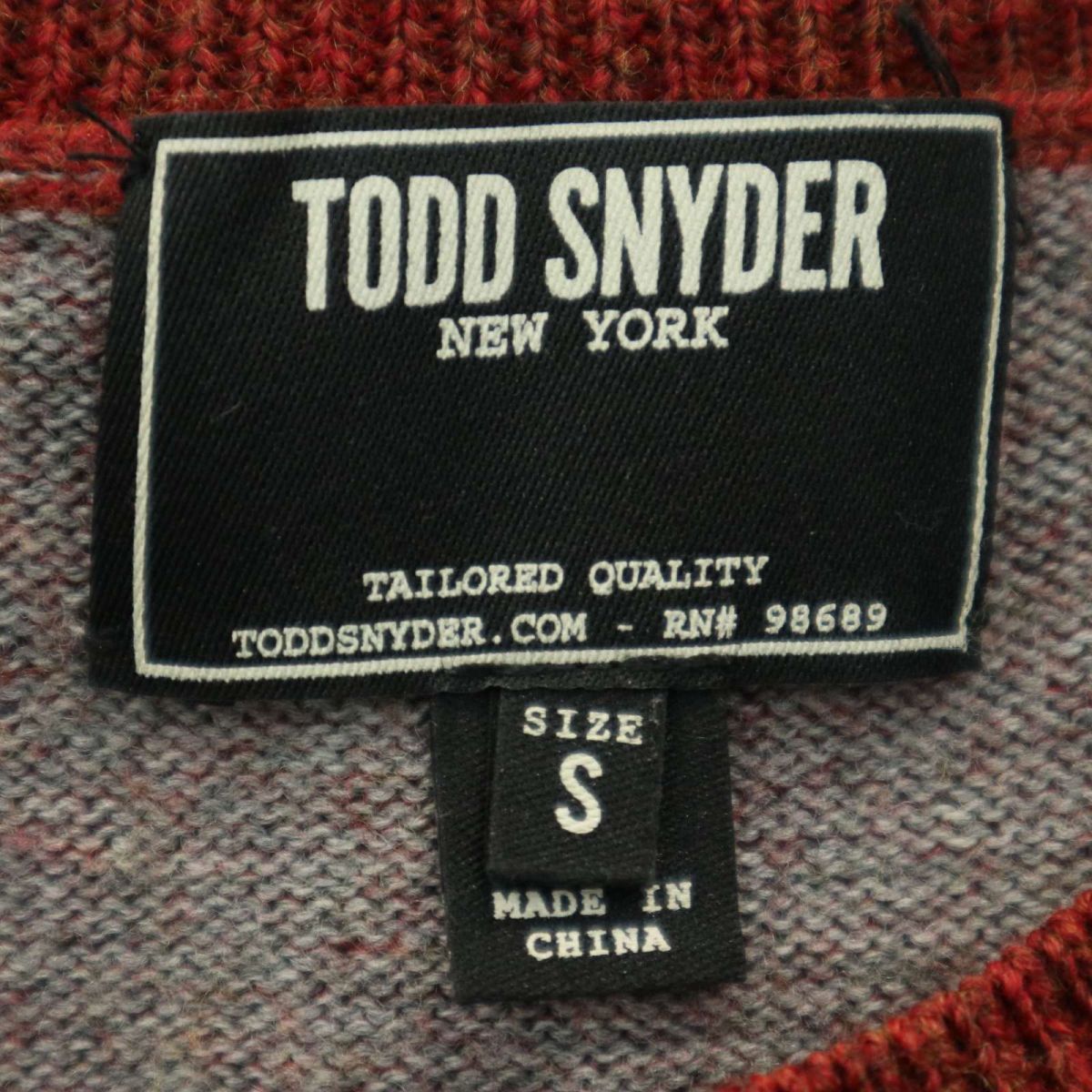 TODD SNYDERtodosna Ida - осень-зима шерсть 100%* карман вязаный свитер Sz.S мужской A3T12819_B#K
