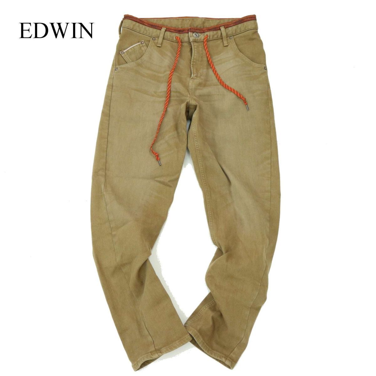 EDWIN エドウィン ER107W WILD FIRE★ ジャージーズ 防風 裏起毛 加工 デニム パンツ ジーンズ Sz.M　メンズ 日本製 バイク　A3B05267_B#Q_画像1