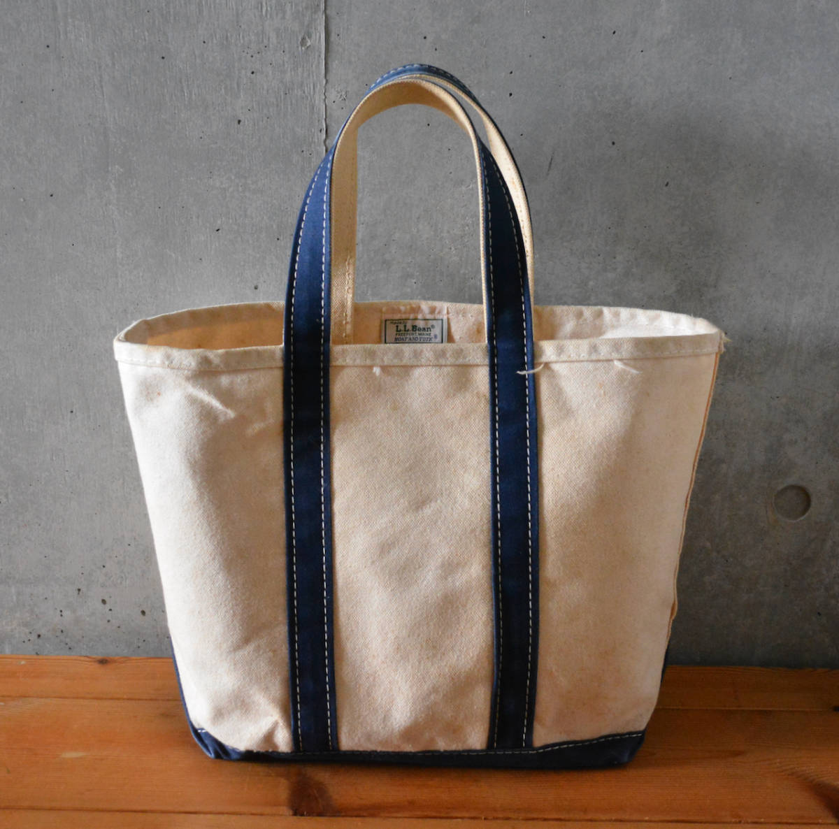 【 L.L.Bean 】80s 2トーンタグ BOAT AND TOTE トートバッグ _画像1