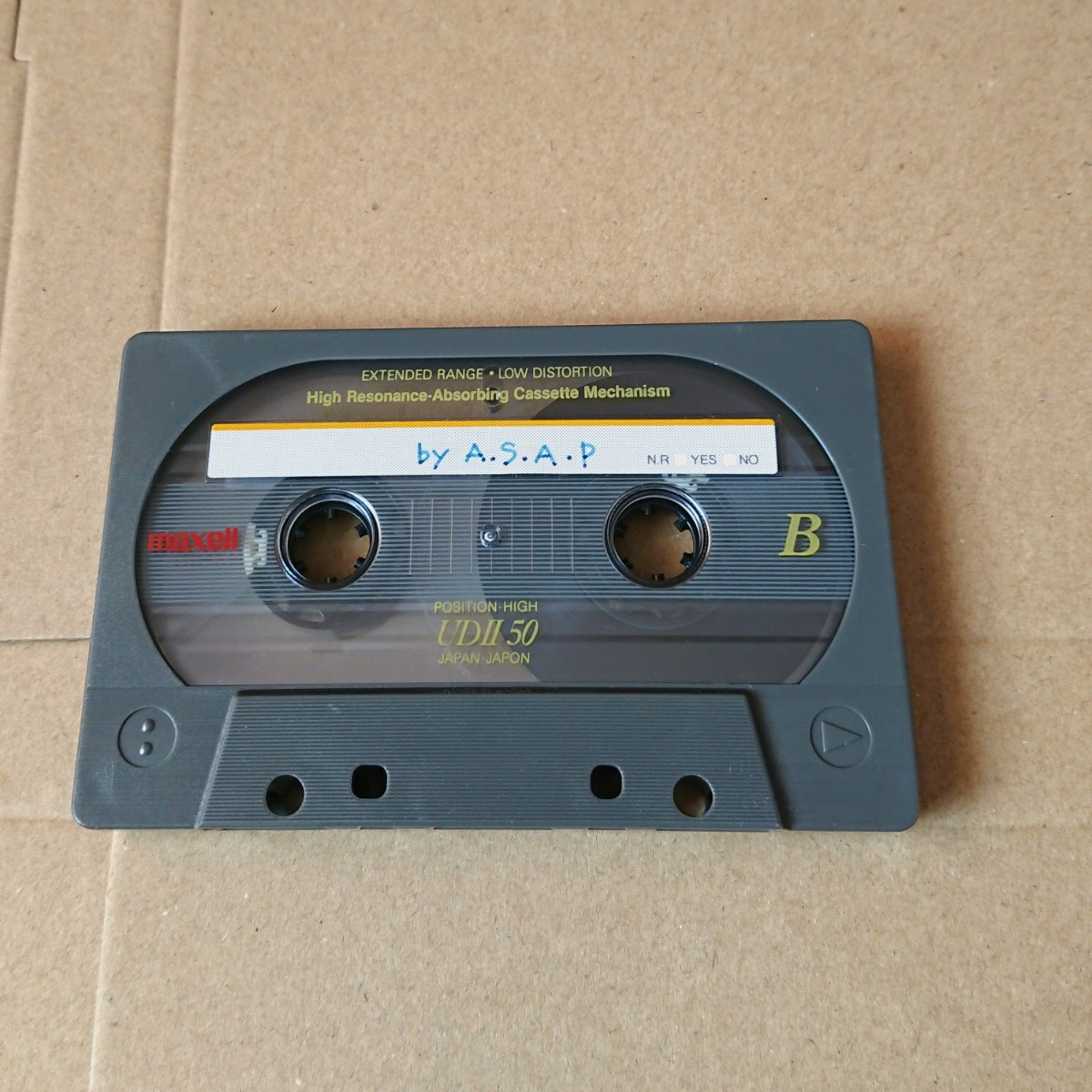 maxell カセットテープ ハイポジションテープ HIGH POSITION UDⅡ50×1本 ツメ無し 中古品_画像3