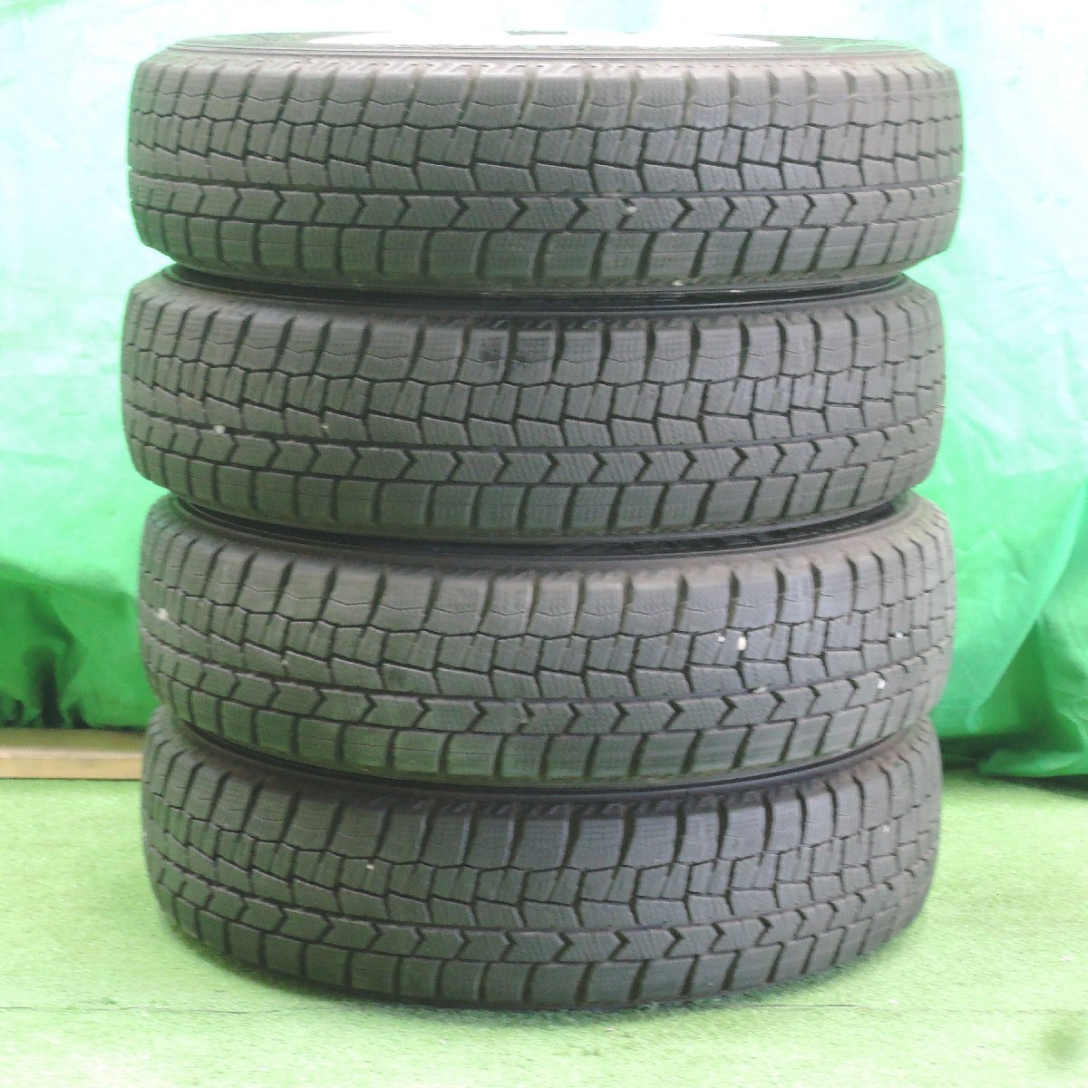 *送料無料*バリ溝！20年！9.5分★スタッドレス 155/65R14 ダンロップ ウインターマックス WM02 VELVA TESALIA PCD100/4H★3101503HDス_画像5