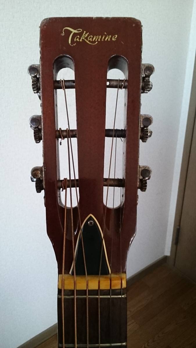 Takamine No.100 アコースティックギター 1970年製 トリップルOボーヂイ 状態良好 ハードケース付き!_画像3