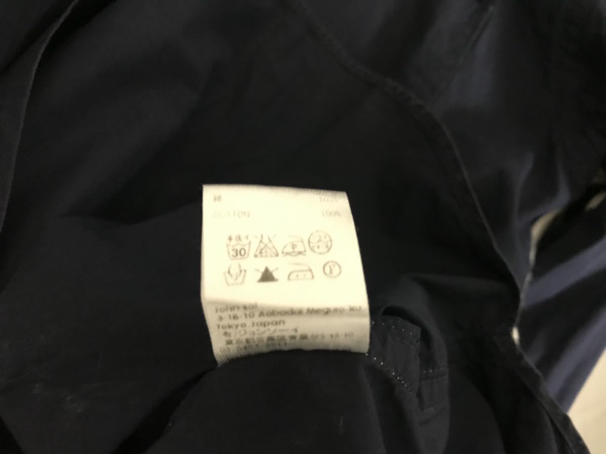 本物ソーイシャツSoe Shirtsコットンドレス長袖シャツメンズサーフミリタリーアメカジスーツビジネス紺ネイビー38M日本製