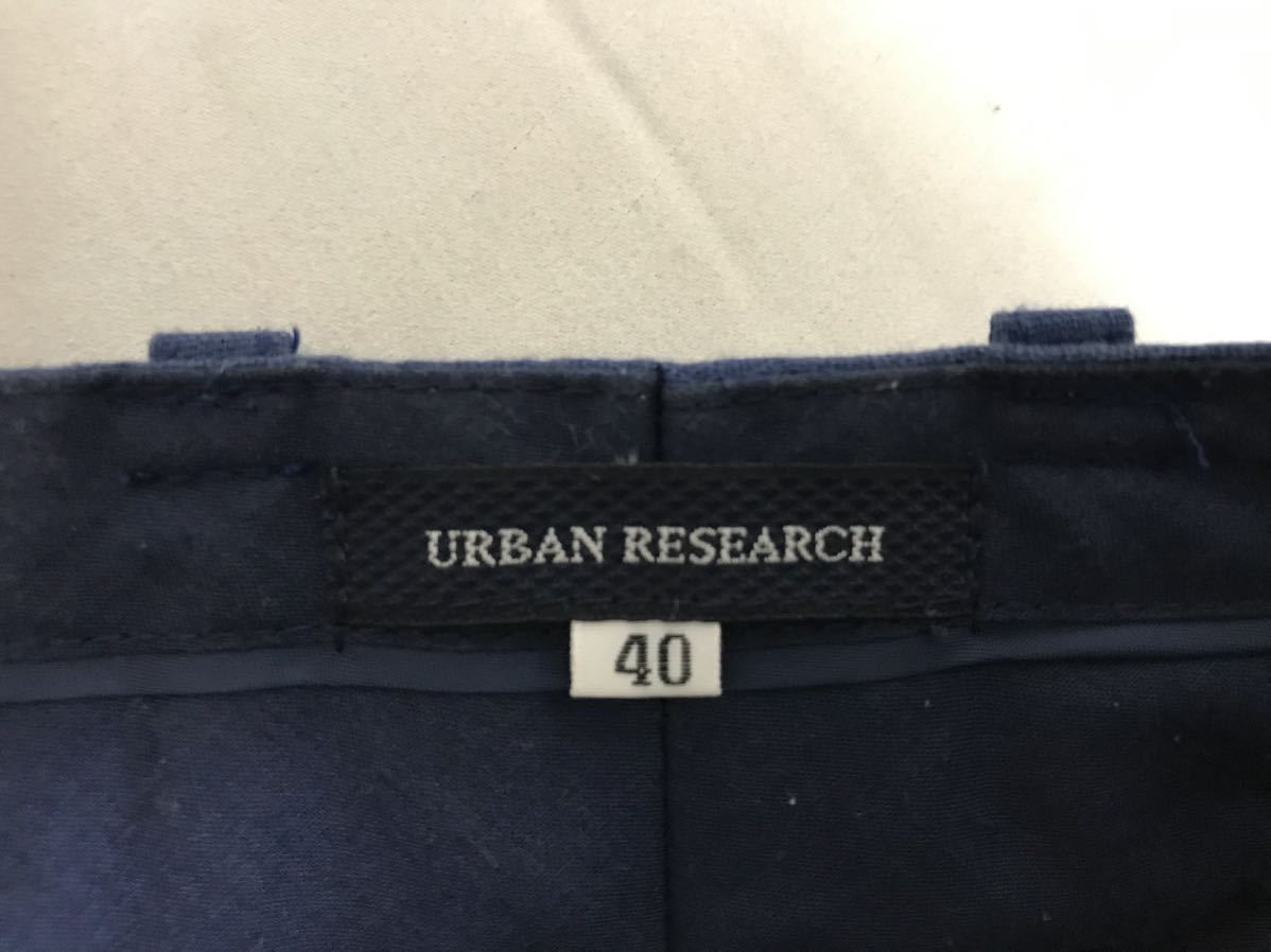  genuine article Urban Research URBANRESEARCHlinen flax cotton 3 piece 3P the best gilet tailored jacket pants setup business suit men's navy blue L