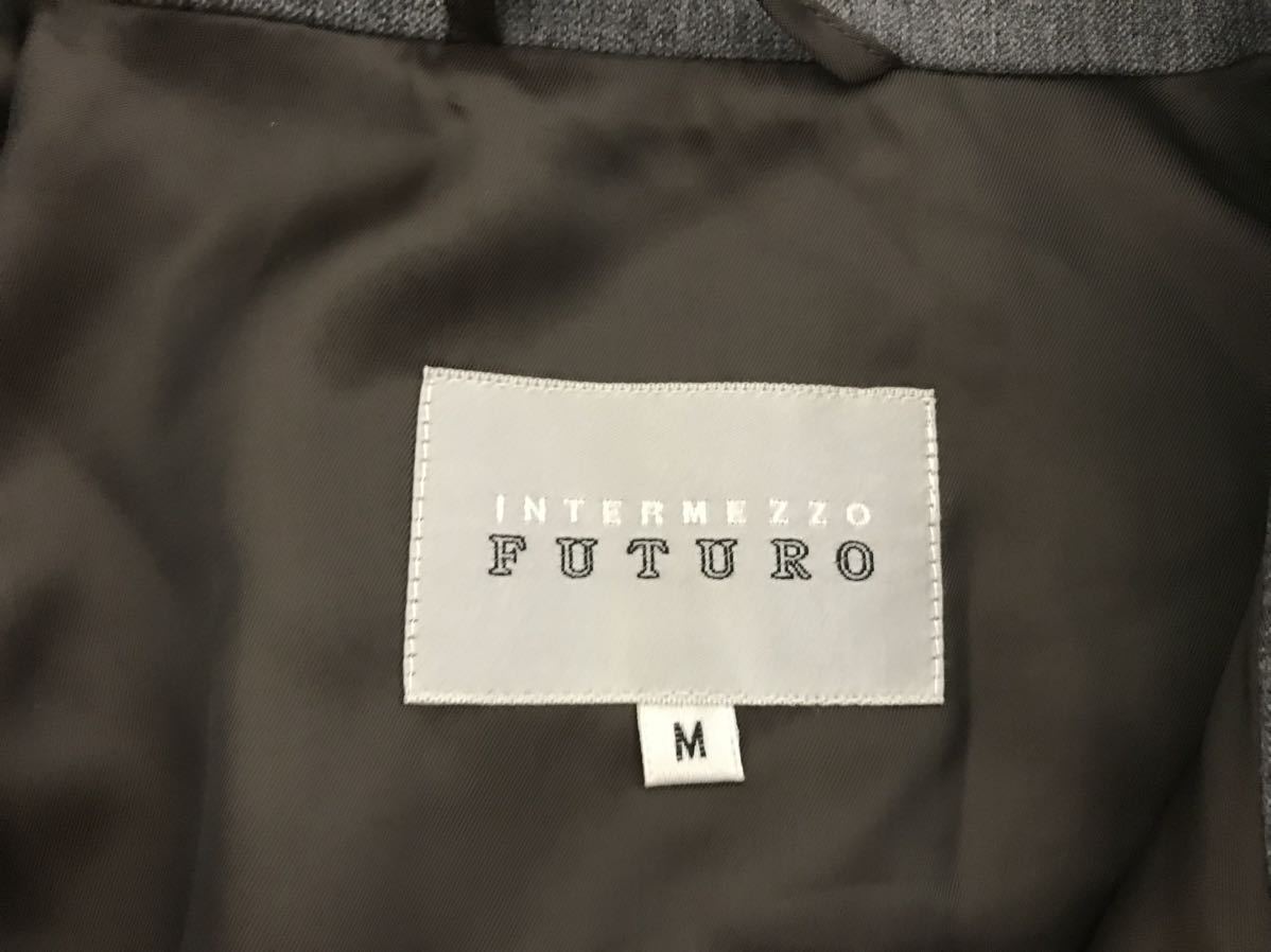 本物インターメッツォINTERMEZZO FUTUROジップジレベストアメカジサーフミリタリーワークビジネススーツゴルフメンズグレーM_画像4