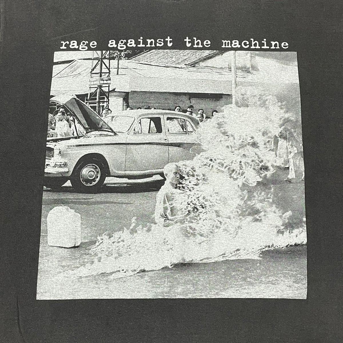 Rage Against the Machine レイジ・アゲインスト・ザ・マシーン モノクロ tee Tシャツ Lサイズ_画像2