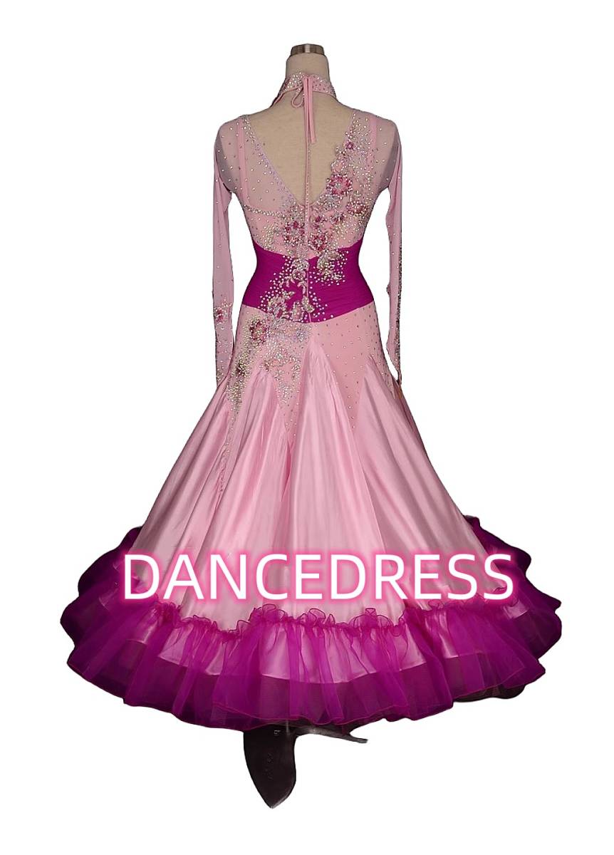NEW 社交ダンスドレス・モダンドレス・スタンダードドレス オーダーメイド、サイズ撰択可 新品 最高品質modern-593_画像3