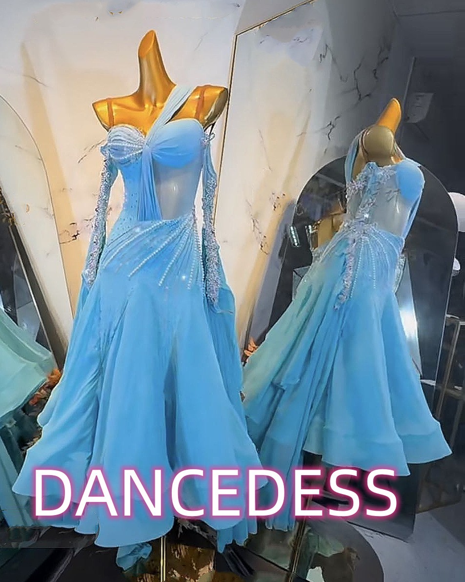 NEW 社交ダンスドレス・モダンドレス・スタンダードドレス オーダーメイド、サイズ撰択可 新品 最高品質modern-609