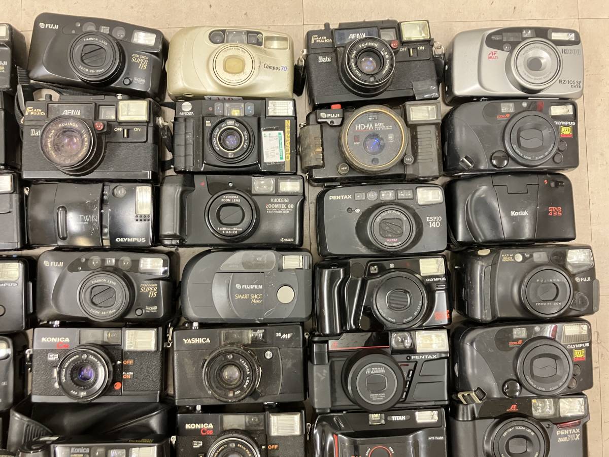 【大量55個以上】 コニカ 富士フィルム ペンタックス 等 コンパクトカメラ 大量 まとめ ジャンク D73_画像3