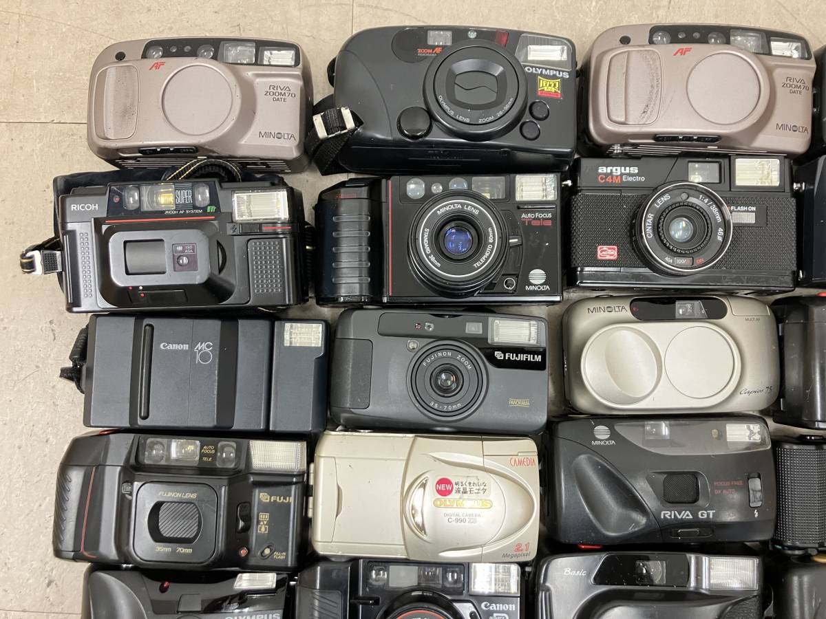 【大量45個以上】 コニカ ミノルタ 富士フィルム 等 コンパクトカメラ ソフトケース付き 等 大量 まとめ ジャンク D87_画像2