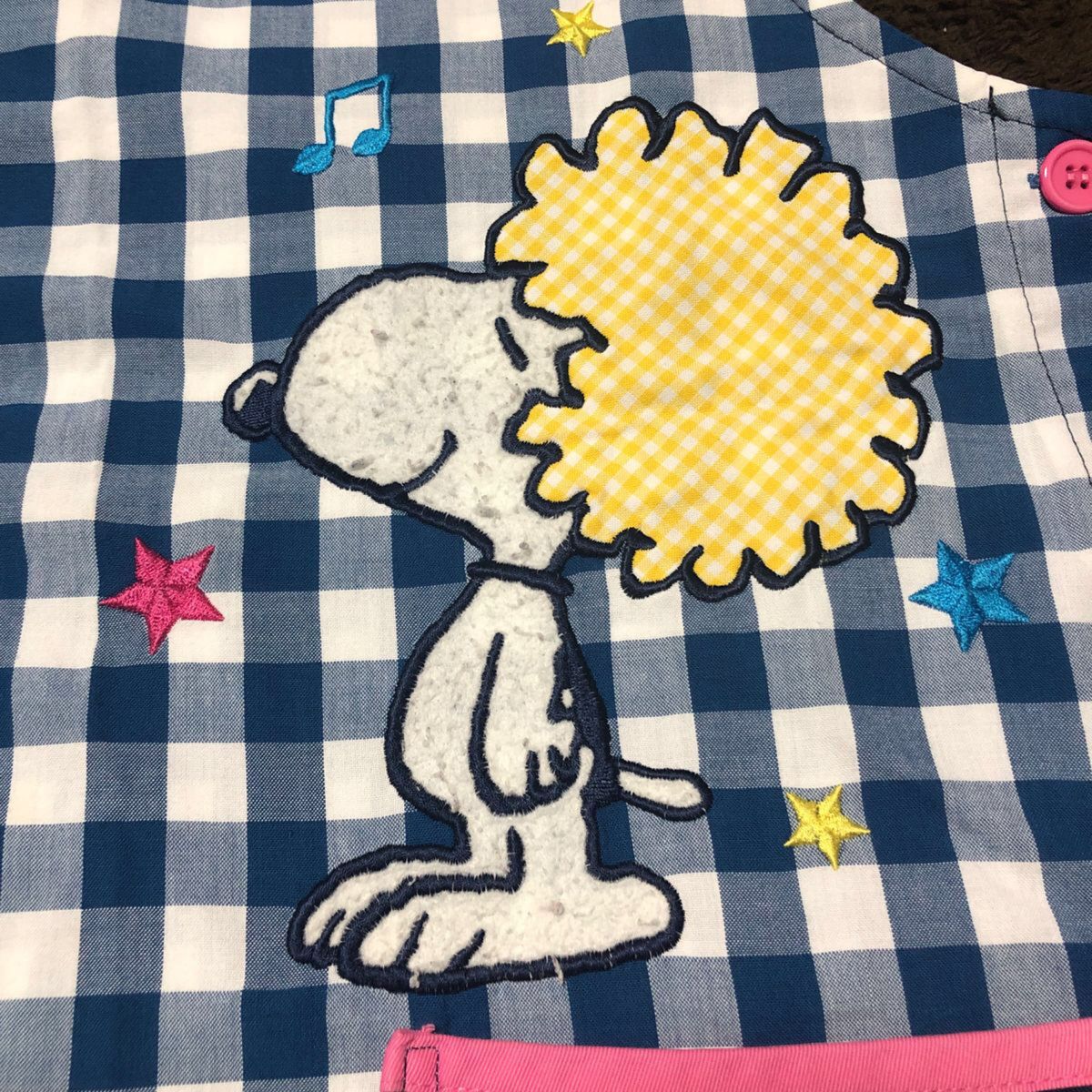 保育士エプロン　スヌーピーSNOOPY 介護士　看護師　　幼稚園