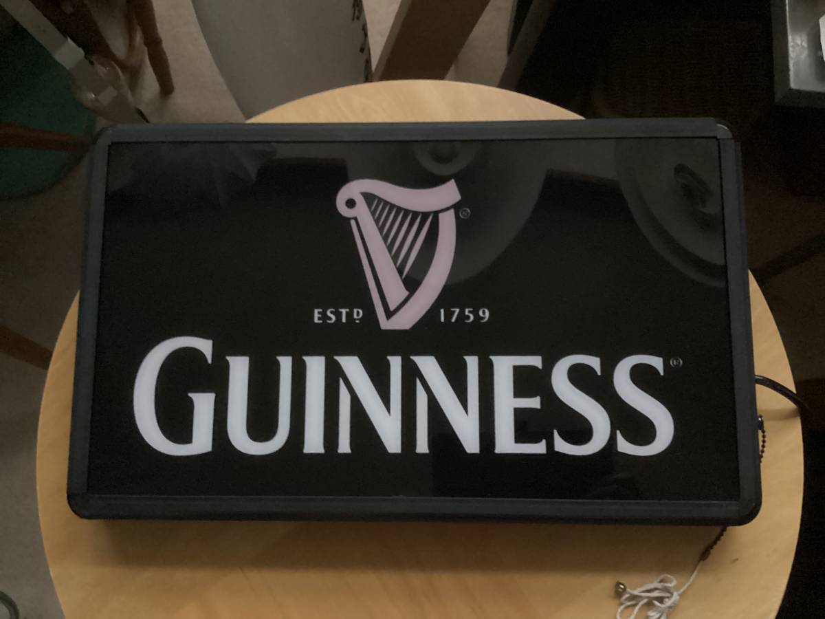 GUINNESS◎ギネスビール 電飾行灯サイン◎点灯確認済み●milino-S_画像5