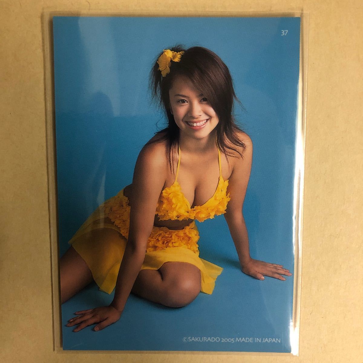 上堂薗恭子 2005 トレカ アイドル グラビア カード 水着 ビキニ 37 タレント トレーディングカードの画像1