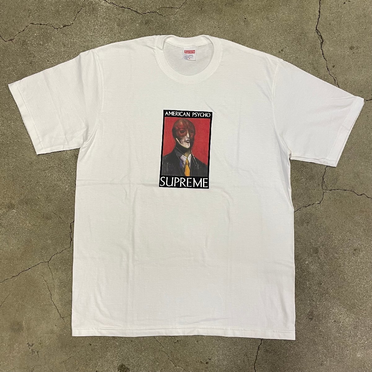 極美品 Supreme AMERICAN PSYCHO TEE WHITE シュプリーム アメリカン サイコ ロゴTシャツ ホワイト 白_画像1