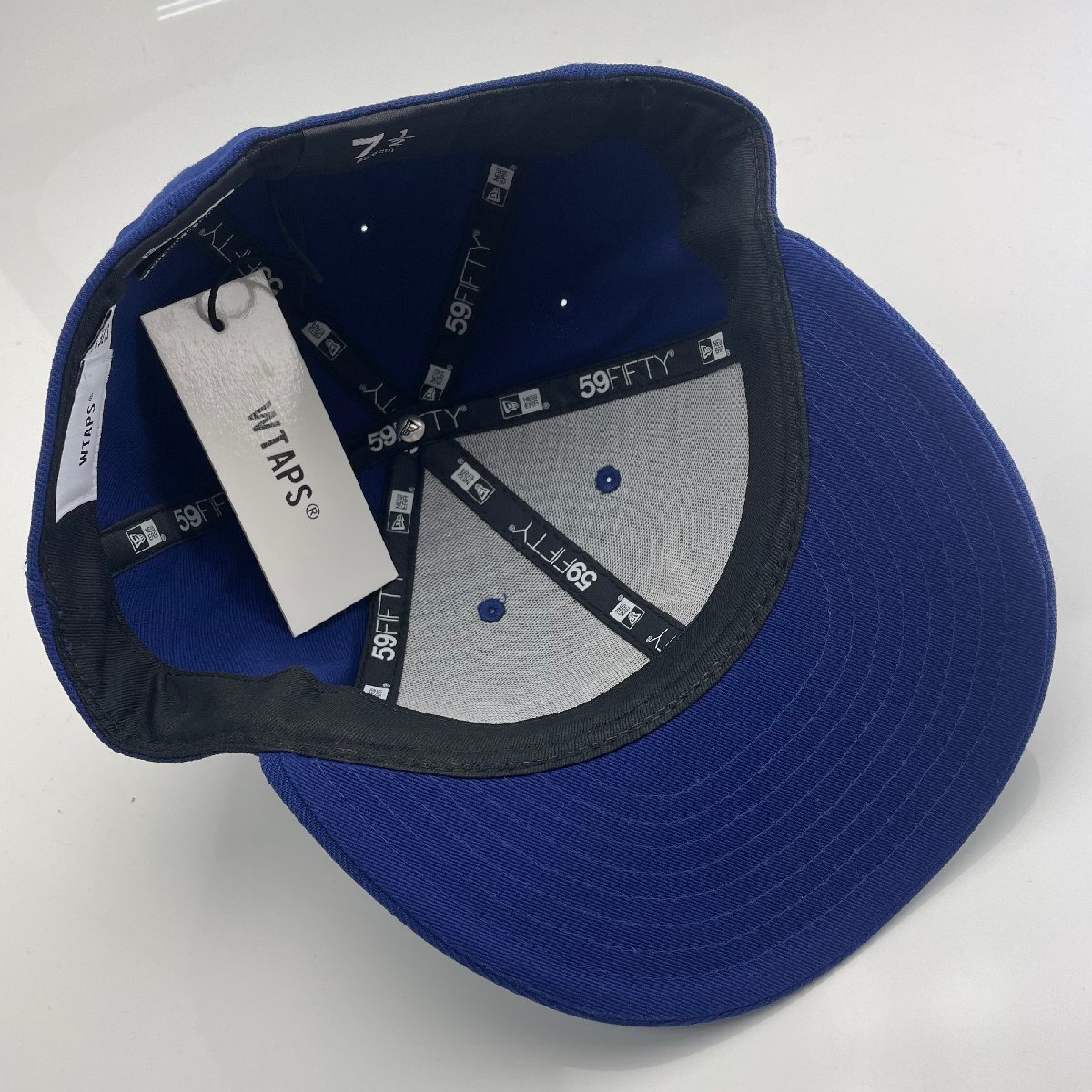 未使用品 Wtaps 59FIFTY LOW PROFILE / CAP / POLY. TWILL. NEWERA BLUE 3 7 1/2_画像4