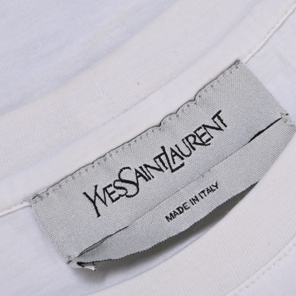 Yves Saint Laurent YSL print T-shirt M white Yves Saint-Laurent KL4BKBQ214