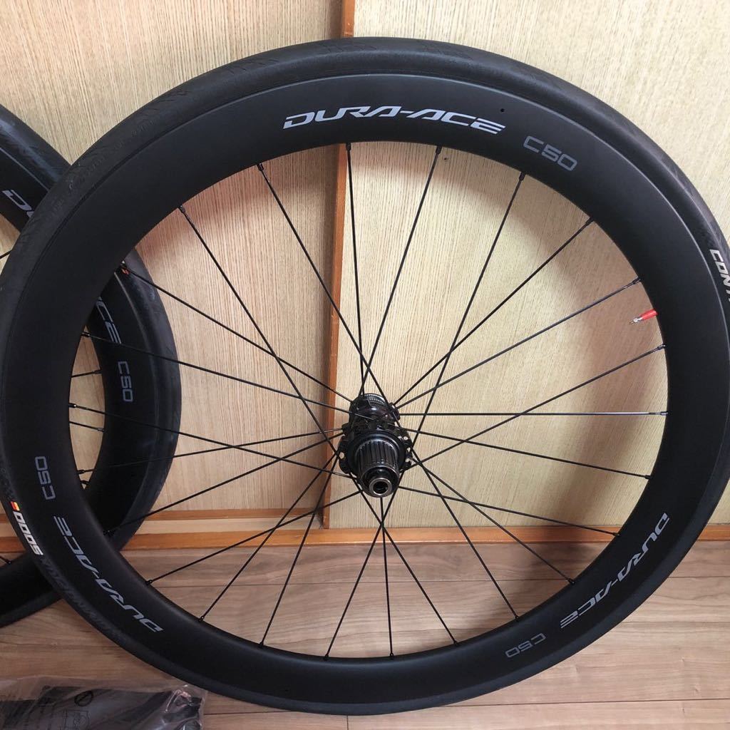 シマノ　DURA-ACE（デュラエース）WH-R9270-C50-TL DISC チューブレスホイール 前後セット 12s専用 中古美品_画像2