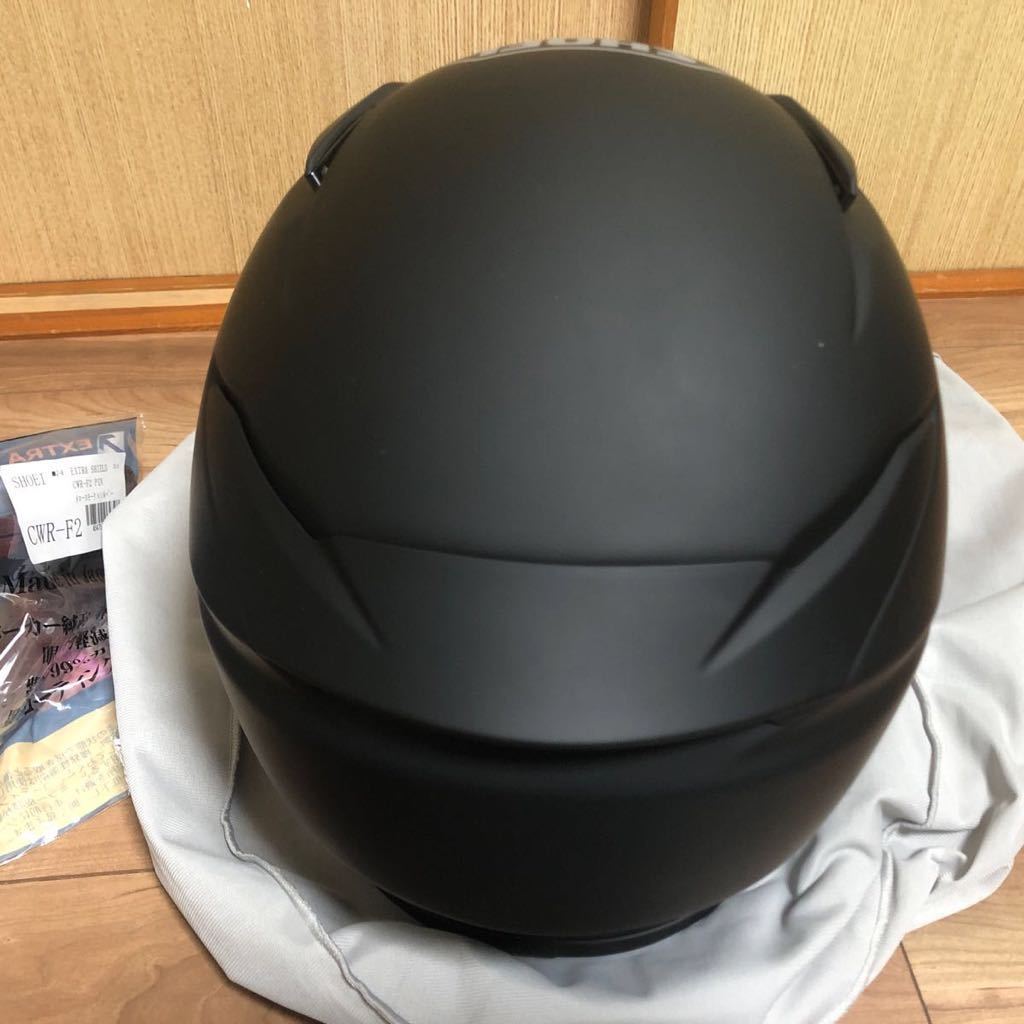 SHOEI ショウエイ Z-8 マットブラック サイズM　山城　EXTRA　CWR-F2シールド　メロスモーク×シルバー　予備チークパッド付_画像4