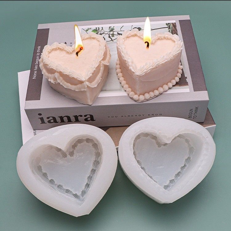 ケーキ 型 3D シリコンモールド レジン 粘土 石膏 キャンドル ハンドメイド用品 韓国 