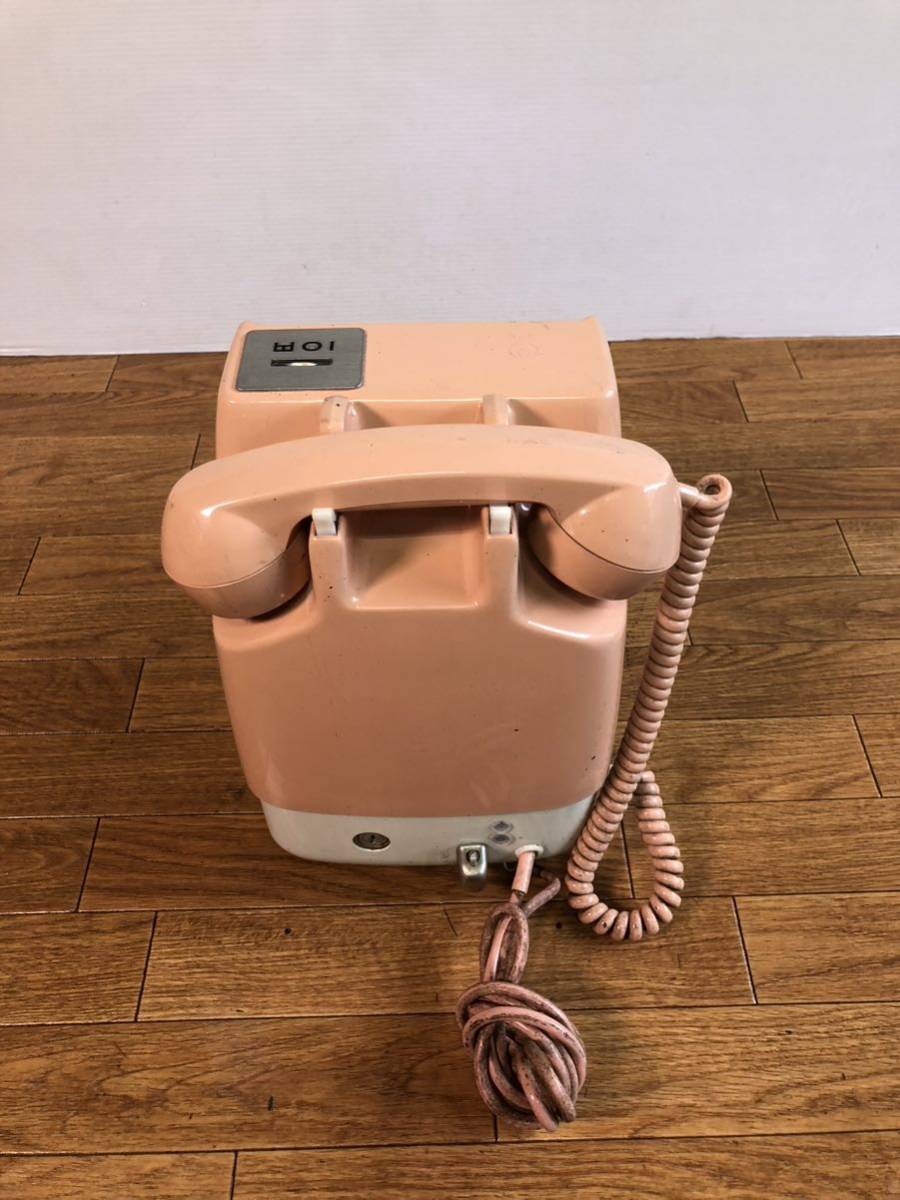ダイヤル 公衆電話 ピンク電話 昭和 レトロ 675S-A2 電話機_画像2