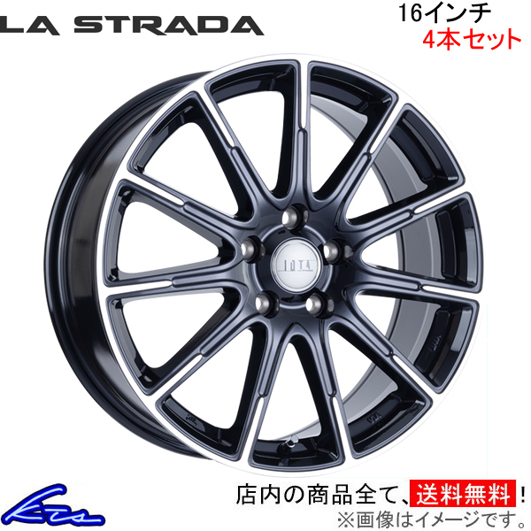 ラ・ストラーダ ティラード イオタ 4本セット ホイール インプレッサスポーツ GT2/GT3/GT6/GT7 LOT665CK48BP LA STRADA TIRADO IOTA アルミ