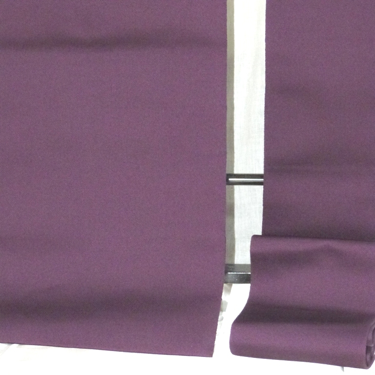 帝王紫色古典石山の秋月柄 極上絹未使用超美品 長さ約３ｍ４６㎝_画像8