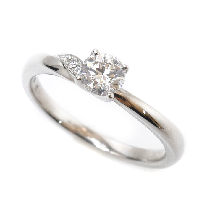 全ての Pt950プラチナ NIWAKA リング・指輪 美品 中古 レディース 2.6g 5号 ダイヤモンド0.25ct プラチナ台