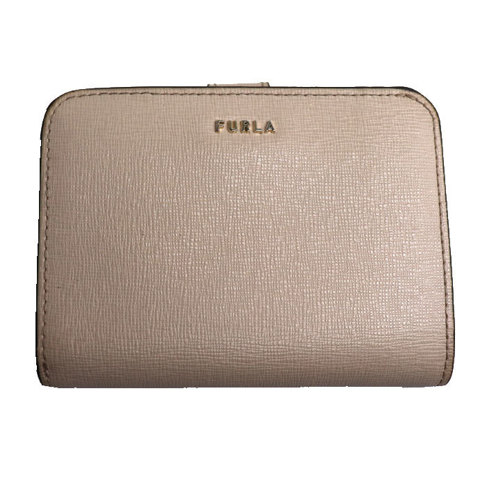 Furla フルラ バビロン 二つ折り財布 ベージュ PCY0UNO B30000 レディース 中古