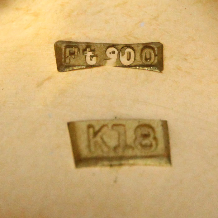 K18YG イエローゴールド Pt900プラチナ 龍 リング・指輪 ダイヤモンド 18.5号 22.1g メンズ 中古 美品_画像4