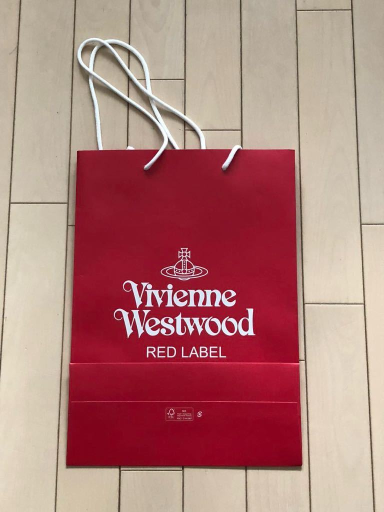 ヴィヴィアンウエストウッド Vivienne Westwood RED LABEL★★ショッパー 紙袋1枚★★縦約39cm×横約28cm マチ約12cm_画像2