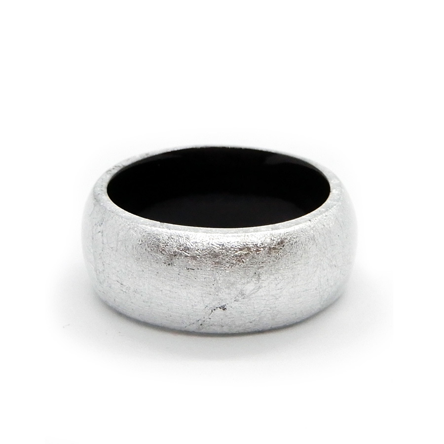 【新品】 水牛の角 指輪 リング Silver シルバー (1) 15.5号 バッファローホーンアクセサリー　クリックポストなら送料￥185_画像1