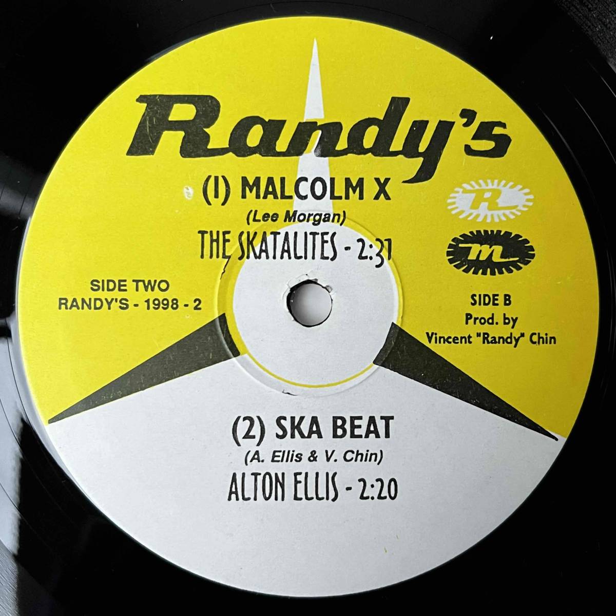 ★Rare Authentic Ska 4曲【Delroy Byfield/Yagga Yagga/The Skatalites/Hello Mother/Malcolm X/Alton Ellis/Ska Beat】10inch Randy's UK_画像2